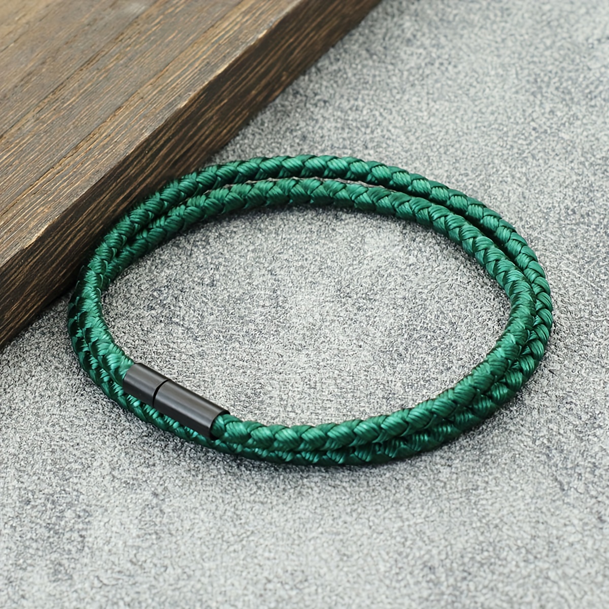 Simple Keel Rope Bangle Bracelet for Men